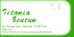 titania beutum business card
